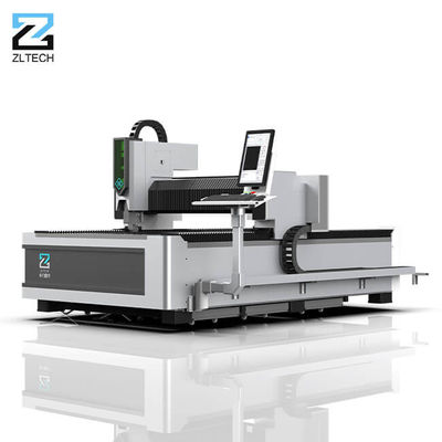 เครื่องตัดไฟเบอร์เลเซอร์ขนาดเล็ก 1000w 1300x1300mm CNC Raycus