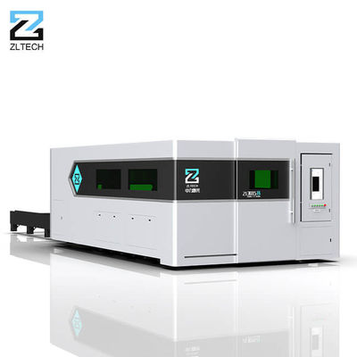 เครื่องตัดแผ่นไฟเบอร์เลเซอร์ 1000w 2000w 3000w 4000w พร้อมโต๊ะแลกเปลี่ยนและฝาครอบป้องกัน