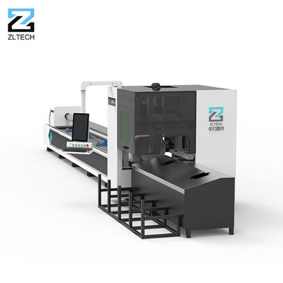เครื่องตัดเลเซอร์ท่อโลหะอัตโนมัติ 2000W-8000W CNC เครื่องตัดท่อโลหะด้วยเลเซอร์